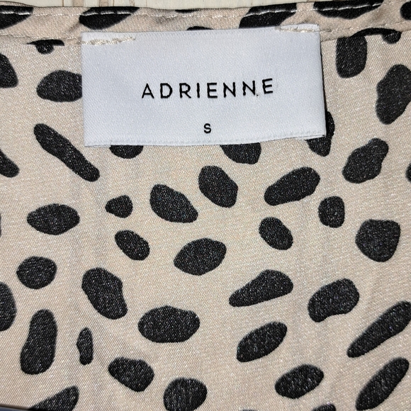 Ladies Adrienne Leopard Print Tie Front Cropped Blouse Oversized Going Out Small - Picture 5 of 8
